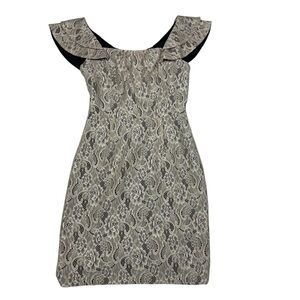 Chic Lace Mini Dress in Cream